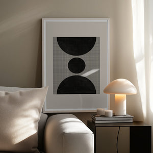 Tablou înramat „Geometric Echoes” de THE MIUUS STUDIO