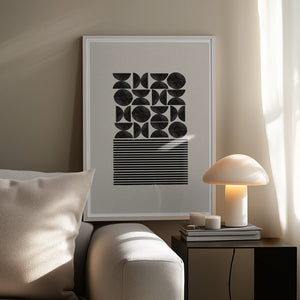 Tablou înramat „Geometric Balance” de THE MIUUS STUDIO