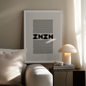Tablou înramat „Geometric Harmony” de THE MIUUS STUDIO
