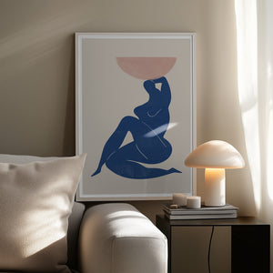 Tablou înramat „Harmony in Blue” de THE MIUUS STUDIO