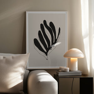 Tablou înramat „Abstract Leaf Lines” de THE MIUUS STUDIO