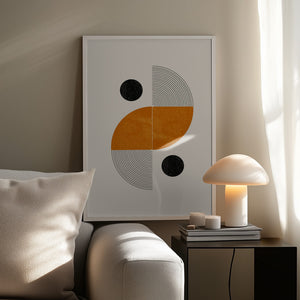 Tablou înramat „Geometric Harmony” de THE MIUUS STUDIO