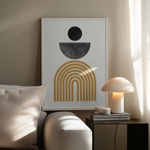 Tablou înramat „Geometric Harmony” de THE MIUUS STUDIO