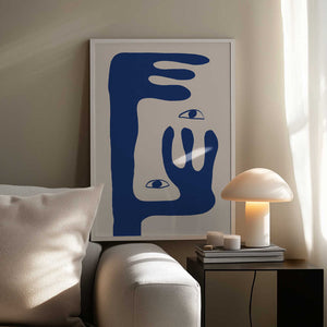 Tablou înramat „Abstract Face No1.” de THE MIUUS STUDIO