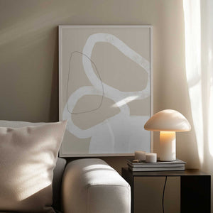 Tablou înramat „Intertwined Organic Shapes” de uplusmestudio