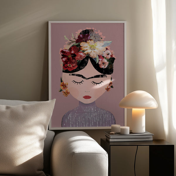 Tablou înramat „Floral Serenity” de Treechild