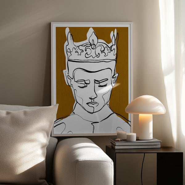 Tablou înramat „Silent Monarch” de Treechild
