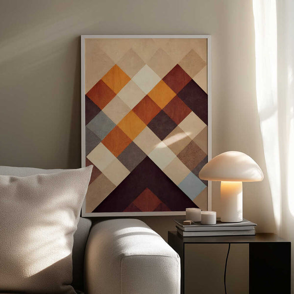 Tablou înramat „Geometric Harmony” de Treechild