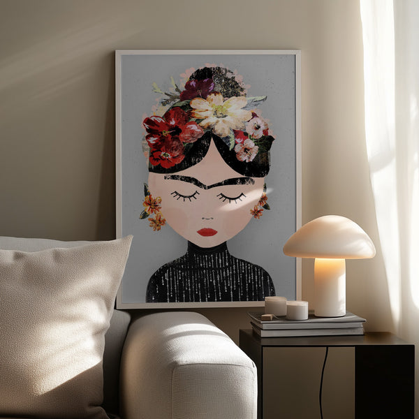 Tablou înramat „Floral Serenity” de Treechild