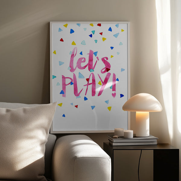 Tablou înramat „Playful Confetti Burst” de Treechild