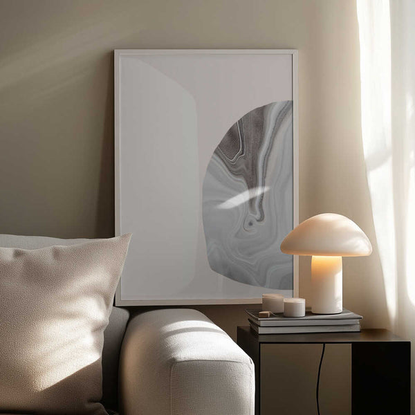 Tablou înramat „Marble Texture with Fluid Lines” de uplusmestudio