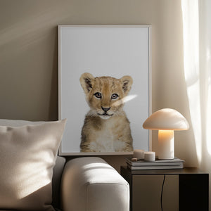 Tablou înramat „Baby Lion” de Kathrin Pienaar
