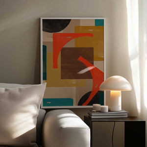 Tablou înramat „Geometric Melody” de THE MIUUS STUDIO