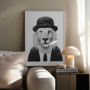 Tablou înramat „Sir Lion” de Balazs Solti