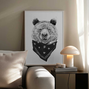 Tablou înramat „Wild bear” de Balazs Solti