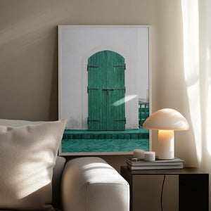 Tablou înramat „Marrakesh Green Door” de Raisa Zwart