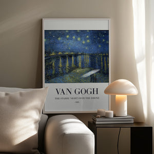 Tablou înramat „The Starry Night Over The Rhone” de Vincent Van Gogh