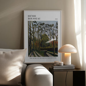 Tablou înramat „The Banks Of The Bier Near Bicetre” de Henri Rousseau