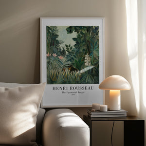 Tablou înramat „The Equatorial Jungle” de Henri Rousseau
