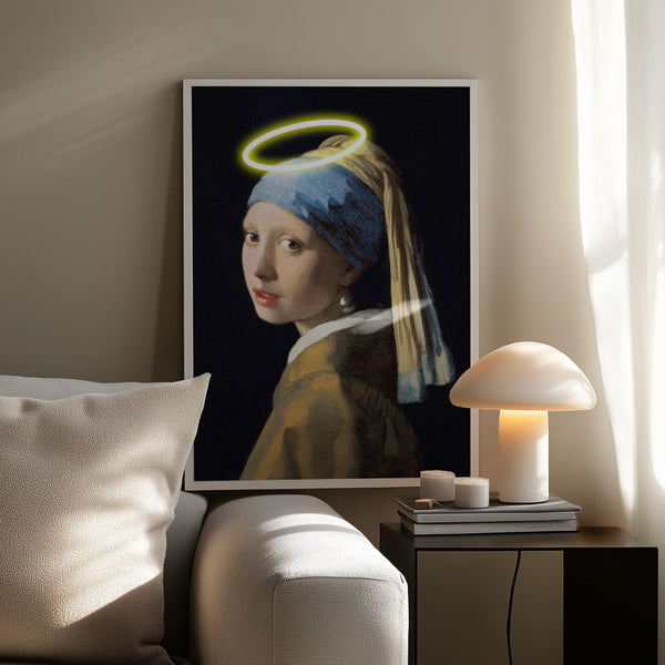 Tablou înramat „Girl With A Halo” de Artelele