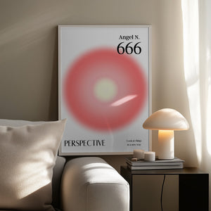 Tablou înramat „Angel Number 666” de Amélie