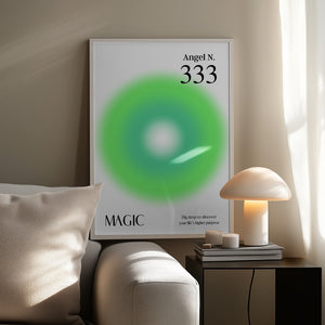 Tablou înramat „Angel Number 333” de Amélie