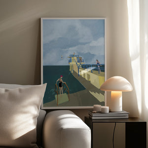 Tablou înramat „Blackrock, Salthill, Galway Ireland Art Print” de Charlotte Trudgett