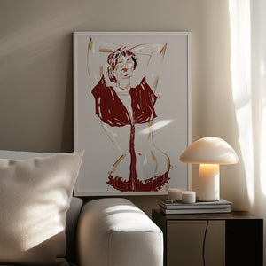 Tablou înramat „Portrait Of A Model Beige” de Francesco Gulina