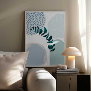 Tablou înramat „Blue green boho-2” de Sally Ann Moss