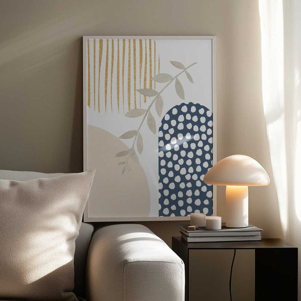 Tablou înramat „boho blue-1” de Sally Ann Moss