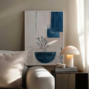 Tablou înramat „Calm Blues-3” de Sally Ann Moss