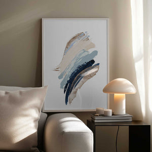 Tablou înramat „Smooth Shapes-1” de Sally Ann Moss