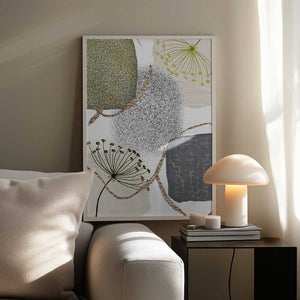 Tablou înramat „Green-Grey-1” de Sally Ann Moss