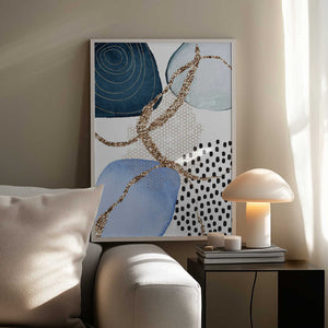 Tablou înramat „Aesthetic Blues-2” de Sally Ann Moss