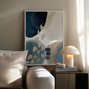 Tablou înramat „Blue Beauty-1” de Sally Ann Moss