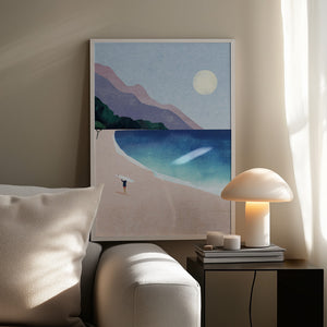 Tablou înramat „Surf Beach” de longwayhome