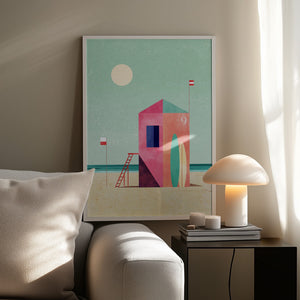 Tablou înramat „Surf Hut” de longwayhome