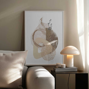 Tablou înramat „Neutral Silk-1” de Sally Ann Moss