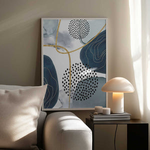 Tablou înramat „Shapley Blue-1” de Sally Ann Moss