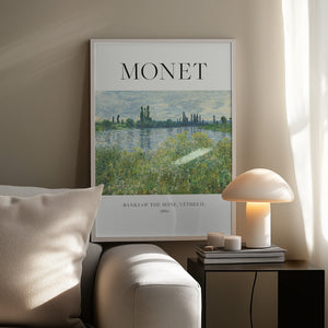 Tablou înramat „Banks Of The Seine” de Claude Monet