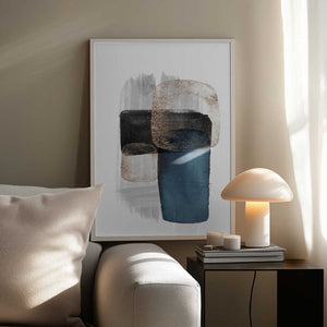 Tablou înramat „Night Blue-3” de Sally Ann Moss