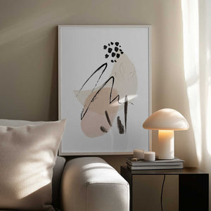 Tablou înramat „Simple Beige-1” de Sally Ann Moss