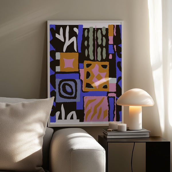 Tablou înramat „Colorful Geometry” de Treechild