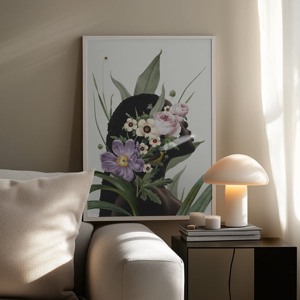 Tablou înramat „Purple flower” de Frida Floral Studio