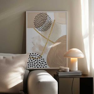 Tablou înramat „Jealous Beige-1” de Sally Ann Moss