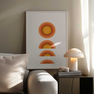 Tablou înramat „Sunset Echoes” de THE MIUUS STUDIO