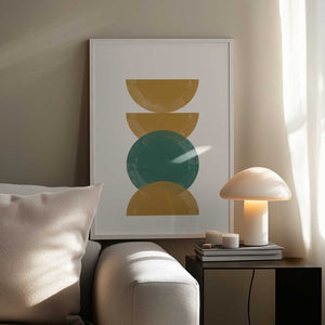 Tablou înramat „Geometric Harmony” de THE MIUUS STUDIO