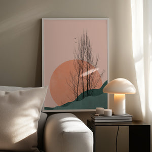Tablou înramat „Sunset Memories” de Kubistika