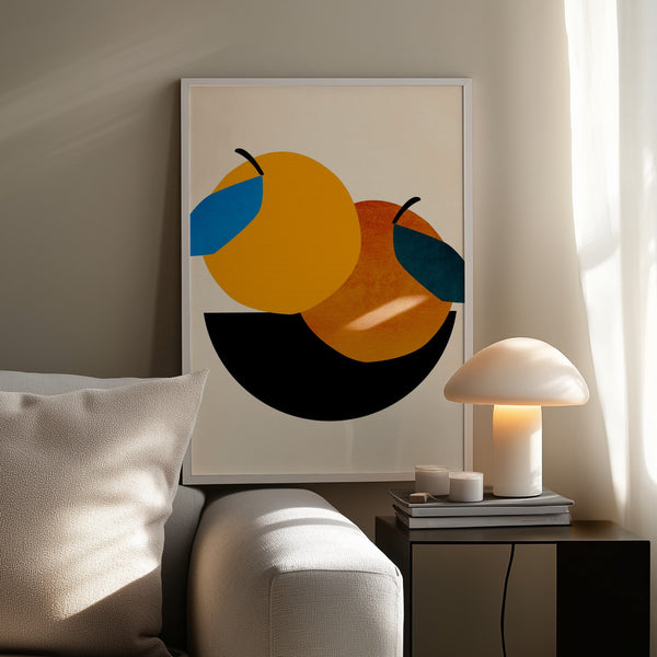 Tablou înramat „Two Oranges” de Kubistika