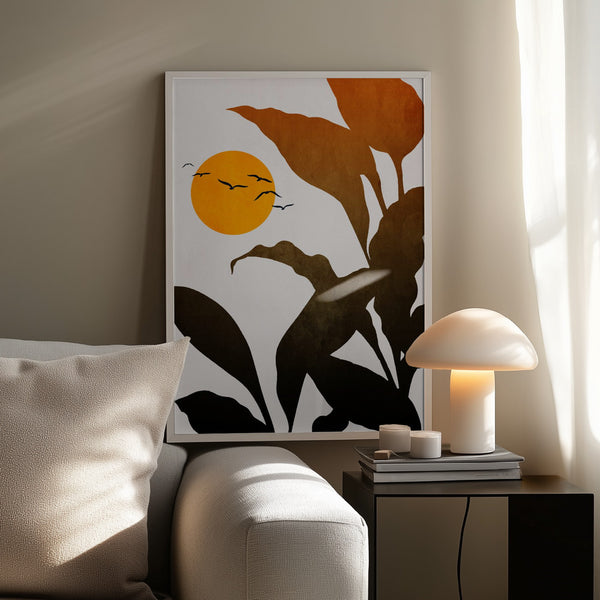 Tablou înramat „Mystic River” de Kubistika